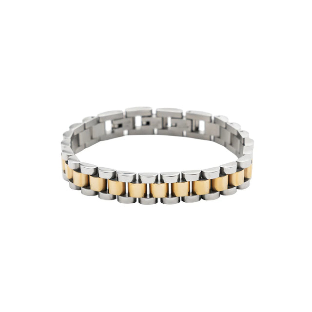 Brenda Grands | Two Tone Watch Band Bracelet