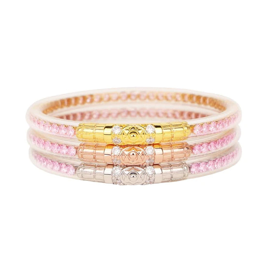BudhaGirl | Three Queens All Weather Bangles - Petal Pink (Final Sale)