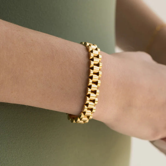 Brenda Grands Jewelry | Gold Watch Band Bracelet