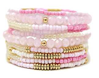 Multi Row Stretch Color Bracelet