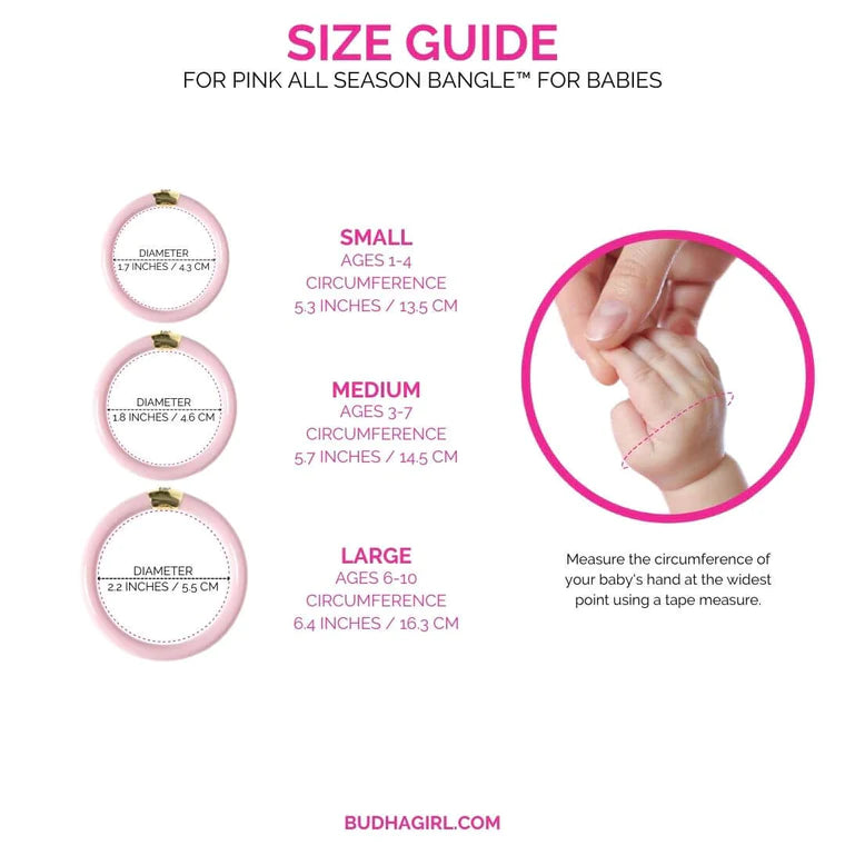 BuDhaGirl | Pink All Season Bangle™ (ASB™) for Babies