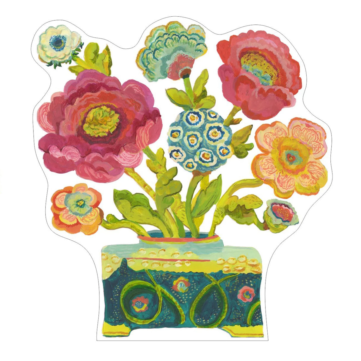 Kimberly Hodges Art | Provence Poppy II Acrylic Cutout Shelfie