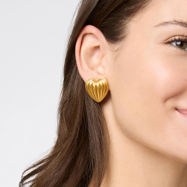 Julie Vos | Puffy Heart Statement Stud