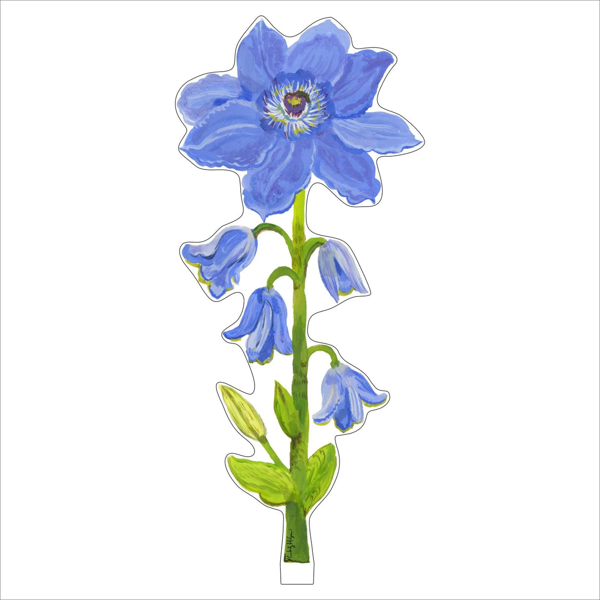 Kimberly Hodges Art | Purple Clemetis Large Acrylic Flower