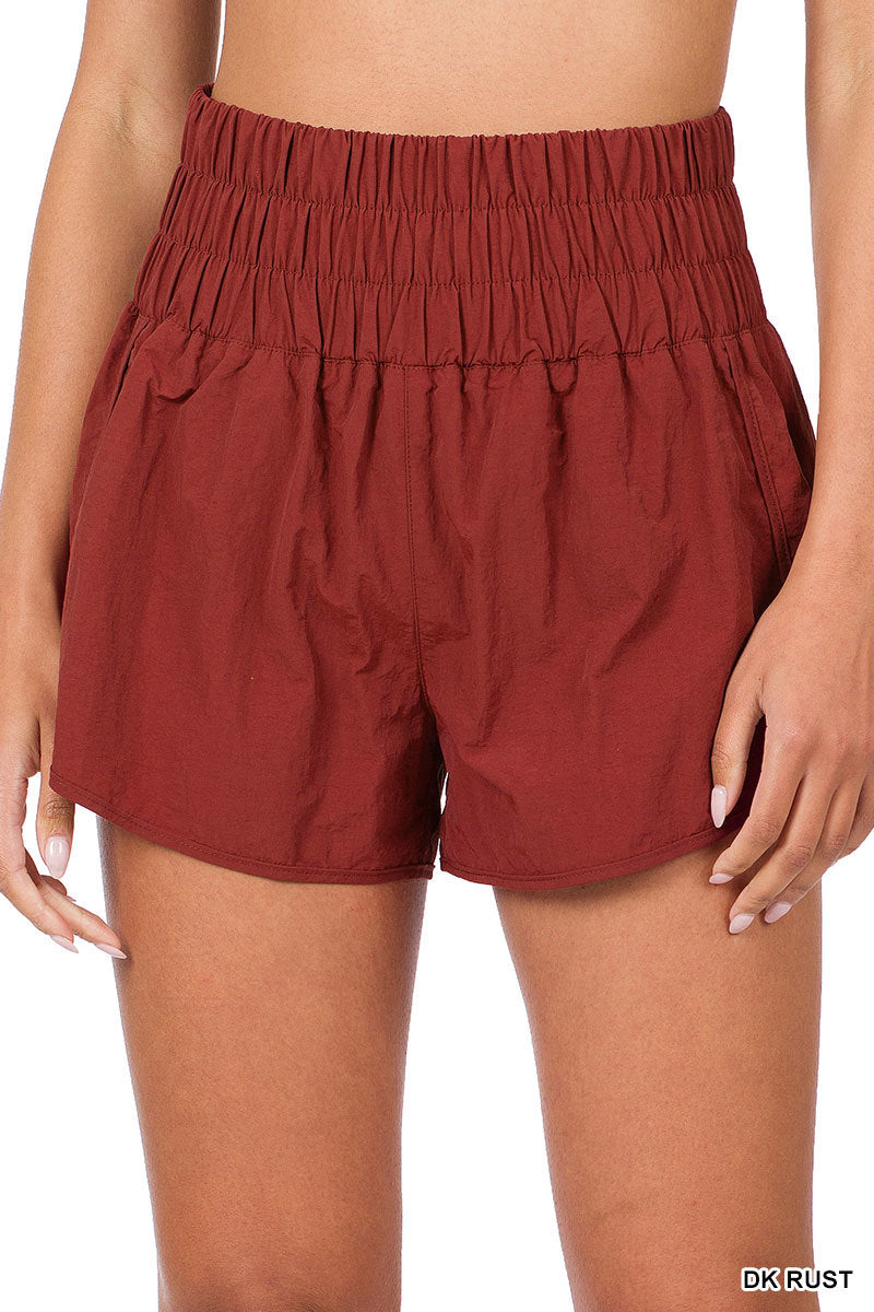 Smocked Waistband Shorts