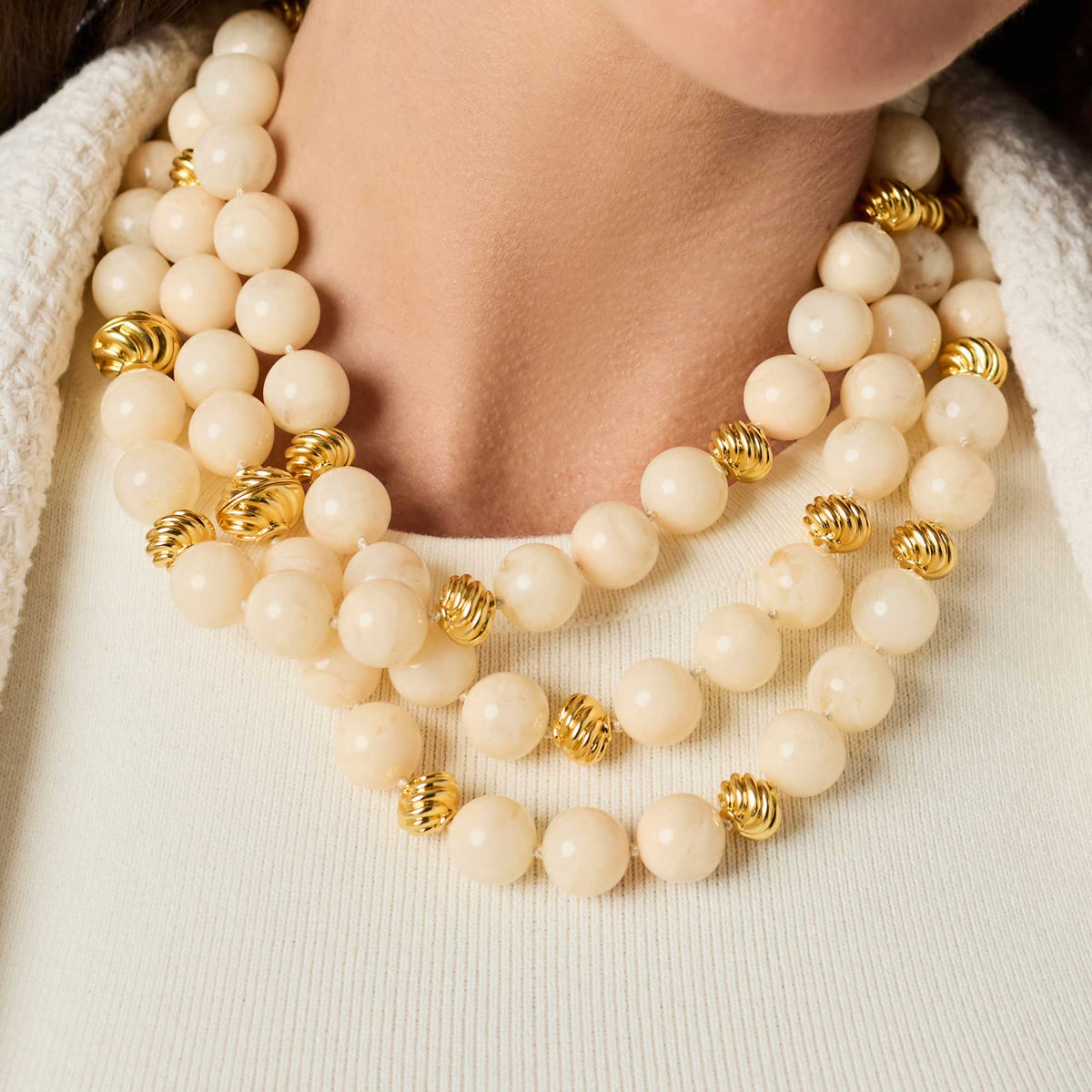Julie Vos | Ravello 5-in-1 Necklace - Ivory