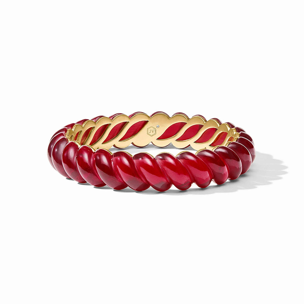 Julie Vos | Ravello Statement Bangle - Cranberry