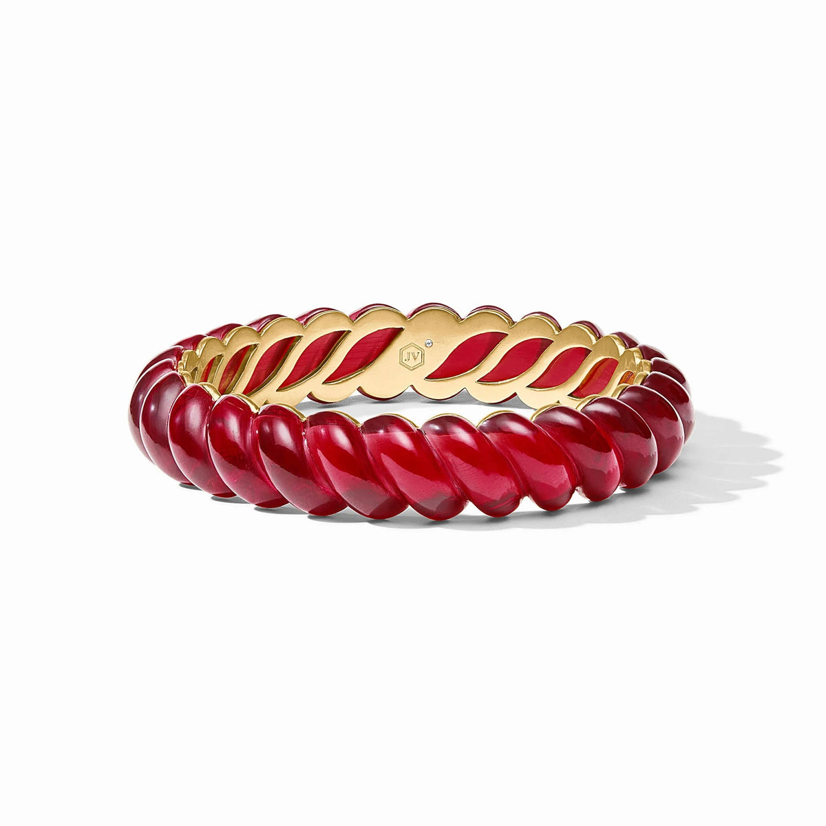 Julie Vos | Ravello Statement Bangle - Cranberry