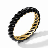 Julie Vos | Ravello Statement Bangle - Obsidian Black