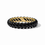Julie Vos | Ravello Statement Bangle - Obsidian Black