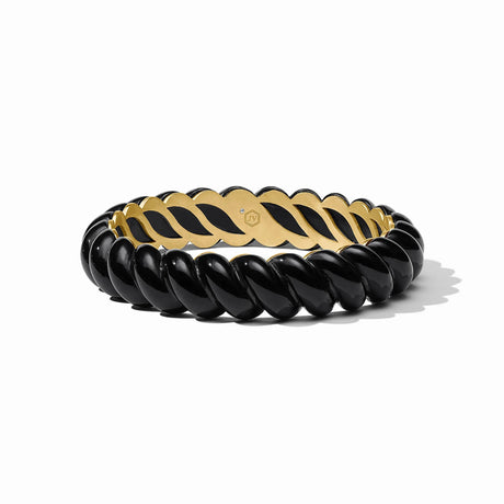 Julie Vos | Ravello Statement Bangle - Obsidian Black
