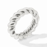 Julie Vos | Ravello Statement Hinge Bangle in Sliver