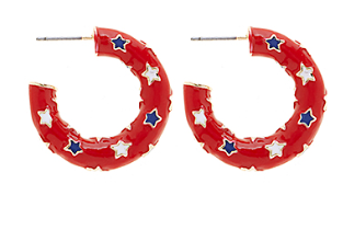 USA Flag Color C Hoops