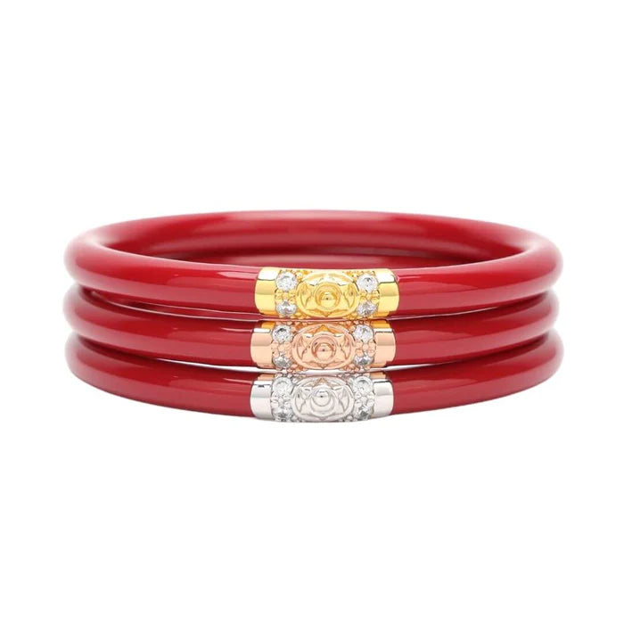 BudhaGirl | Three Kings All Weather Bangles - Red