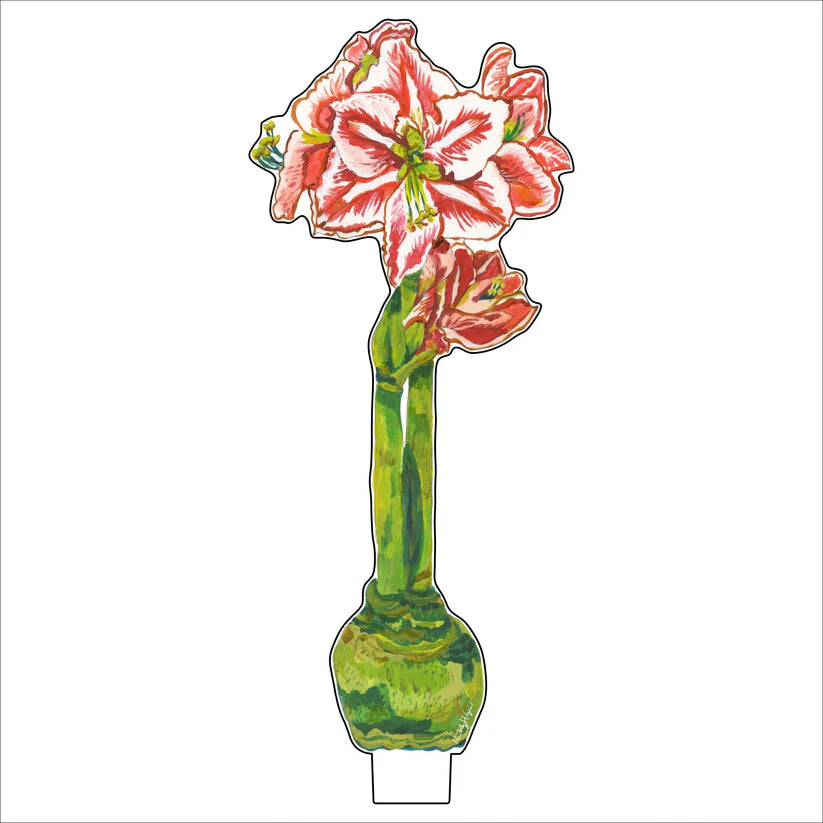 Kimberly Hodges Art | Red Star Amaryllis Acrylic
