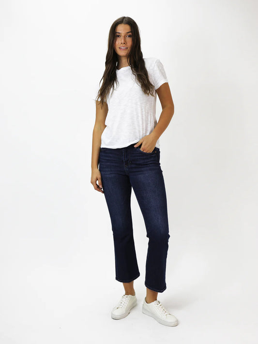 Jeanne Super High Rise Cropped Flare Jeans Richmond
