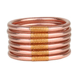 BuDhaGirl | Rose Gold All Weather Bangles® - Serenity Prayer
