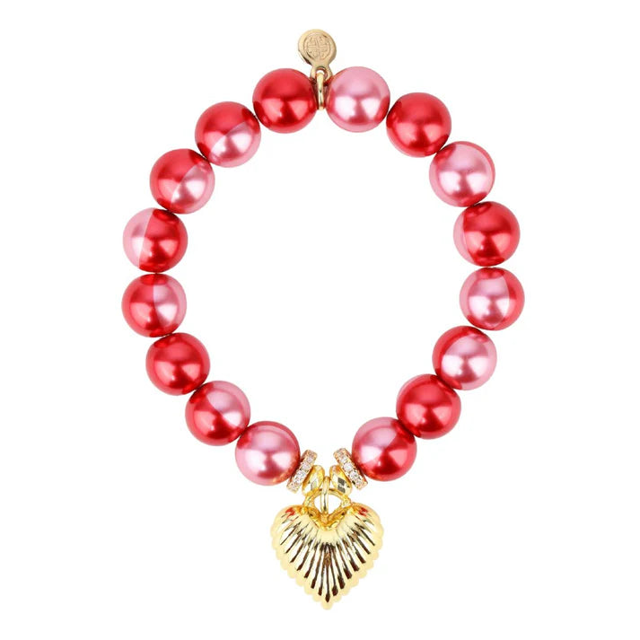 BuDhaGirl | Rouge Coeur Beaded Bracelet