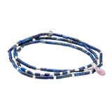 Scout | Teardrop Stone Wrap Lapis/Amethyst/Silver - Stone of Clarity