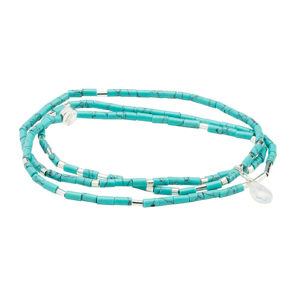 Scout | Teardrop Stone Wrap Turquoise/Opalite/Silver - Stone of Calm