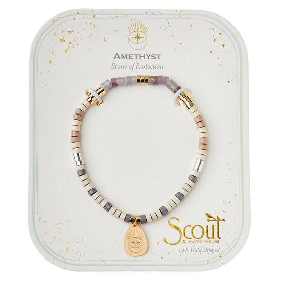 Scout | Intention Charm Bracelet - Amethyst/Gold