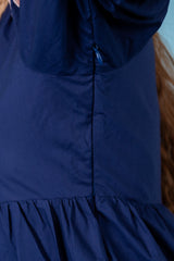 English Factory | Tiered Midi Dress with Bow-Tie Sleeves