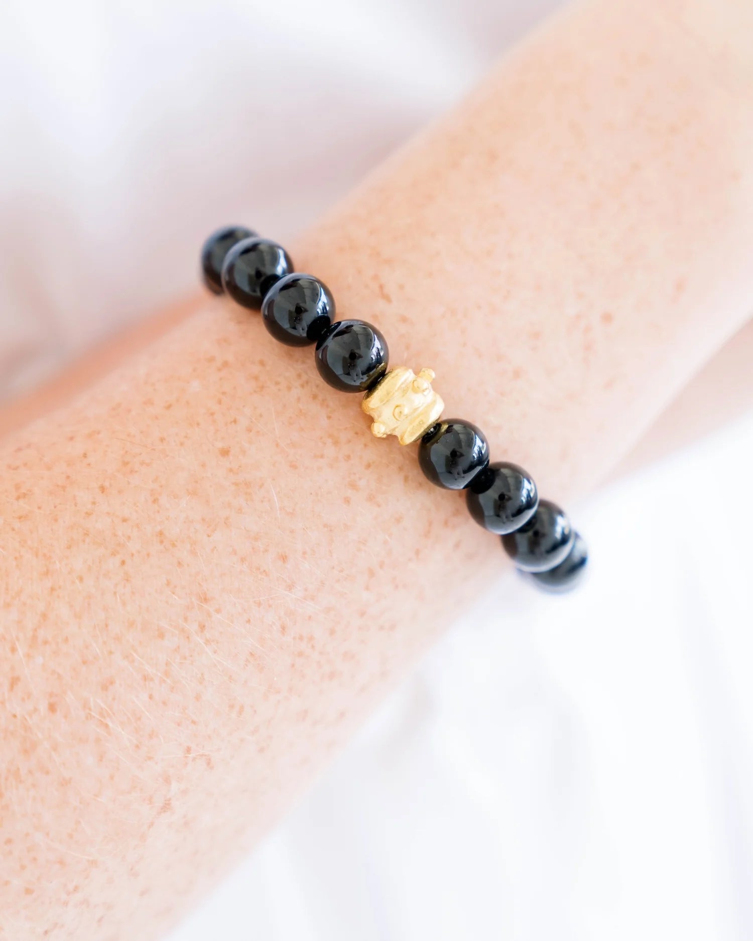 Susan Shaw | Bailey Stretch Bracelet - Black Onyx