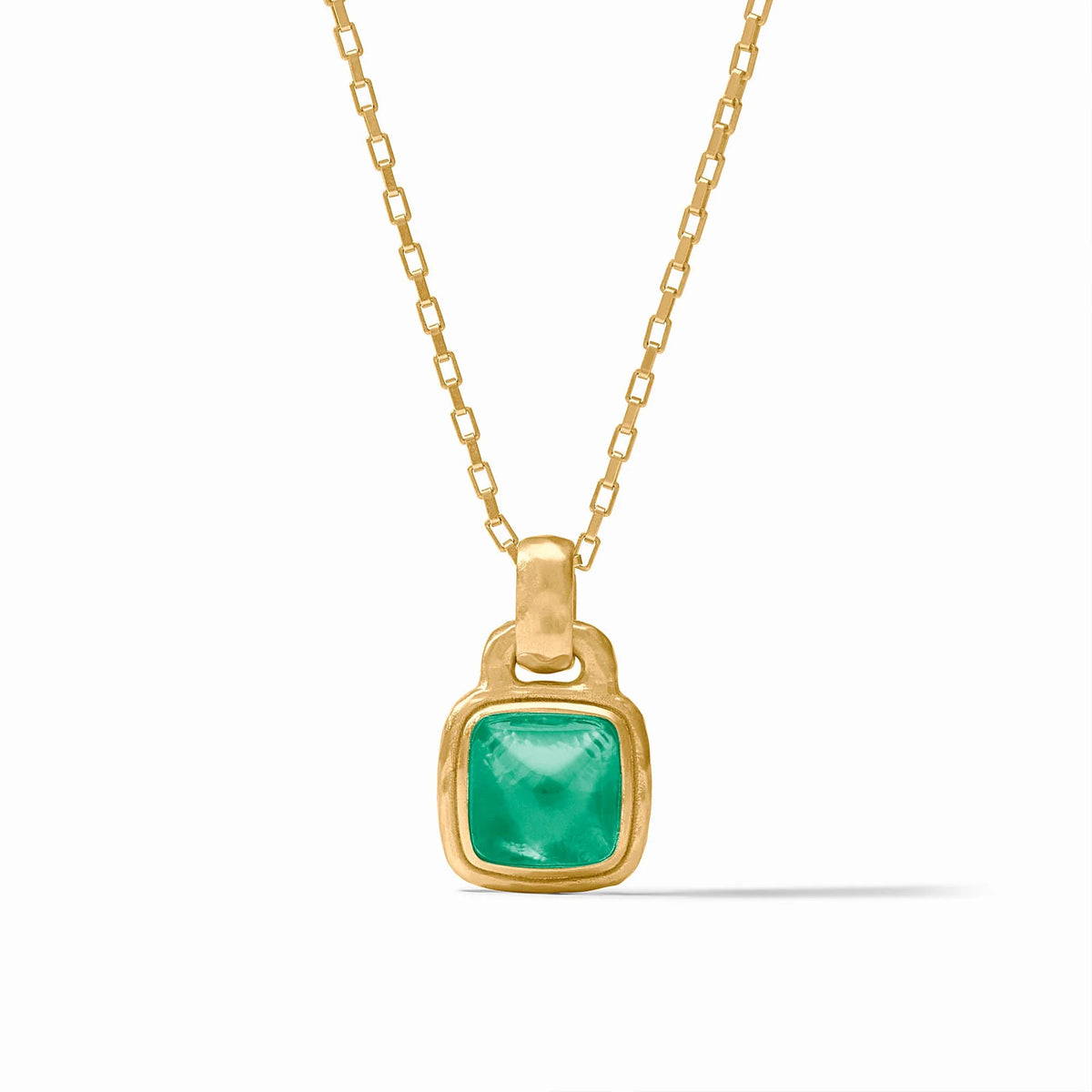 Julie Vos | Sahara Solitaire Necklace - Iridescent Emerald Green