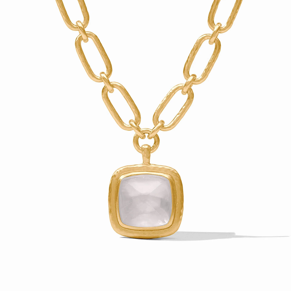Julie Vos | Sahara Statement Necklace in Iridescent Clear Crystal