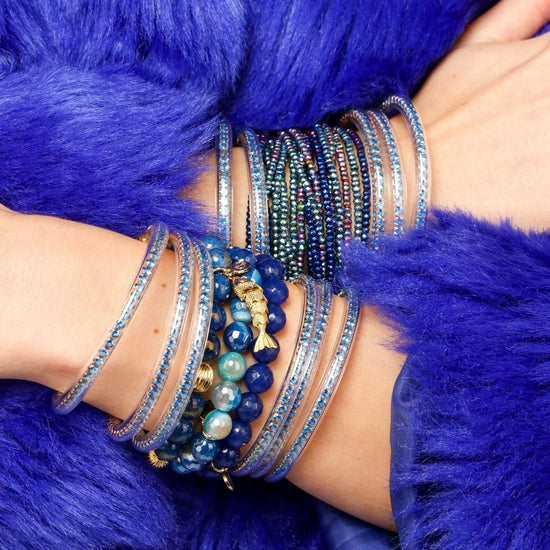 BudhaGirl | Three Queens All Weather Bangles (AWB) - Sapphire