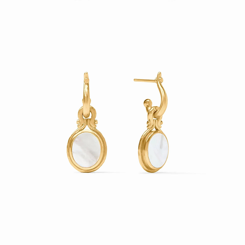 Julie Vos | Saratoga Pearl Hoop & Charm Earring