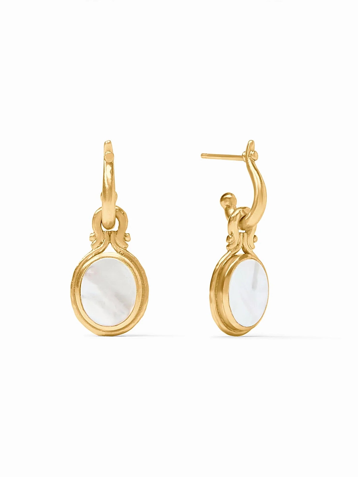 Julie Vos | Saratoga Pearl Hoop & Charm Earring