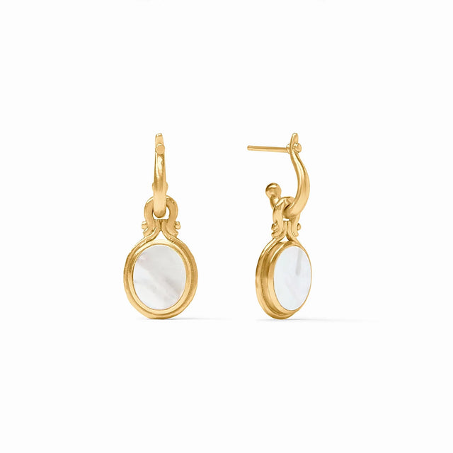 Julie Vos | Saratoga Pearl Hoop & Charm Earring