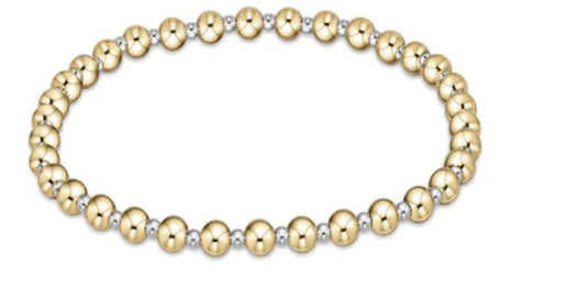 Enewton | Classic Grateful Pattern 4mm Bead Bracelet - Mixed Metal