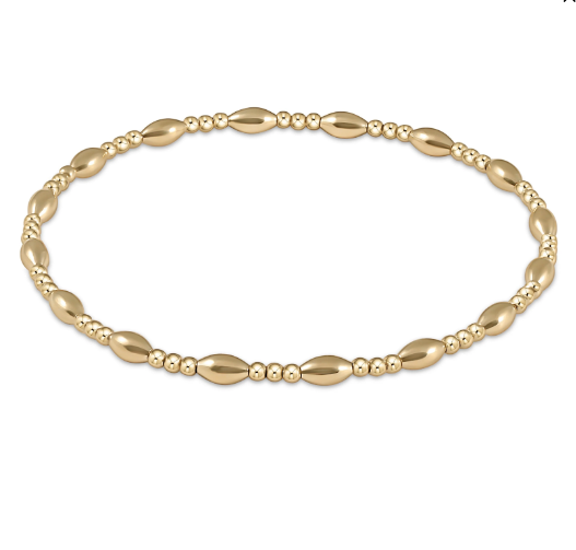 Enewton | Harmony Sencerity Pattern 2mm Bead Bracelet - Gold