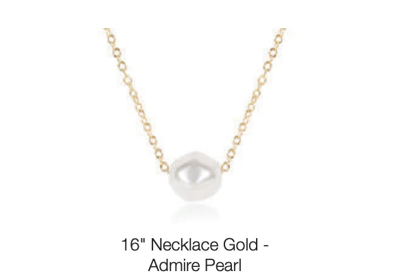 16" Necklace Gold - Admire Pearl