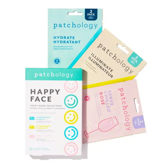 Patchology | Happy Face Sheet Mask Kit (6 Pack)