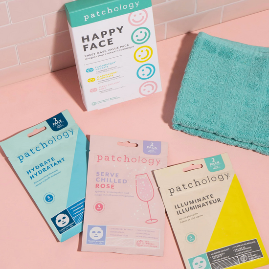 Patchology | Happy Face Sheet Mask Kit (6 Pack)