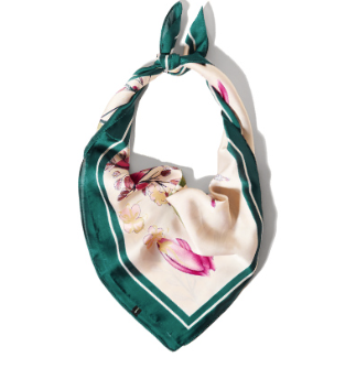 Floral Print Square Scarf