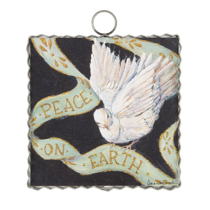 Mini Peace On Earth Dove Print