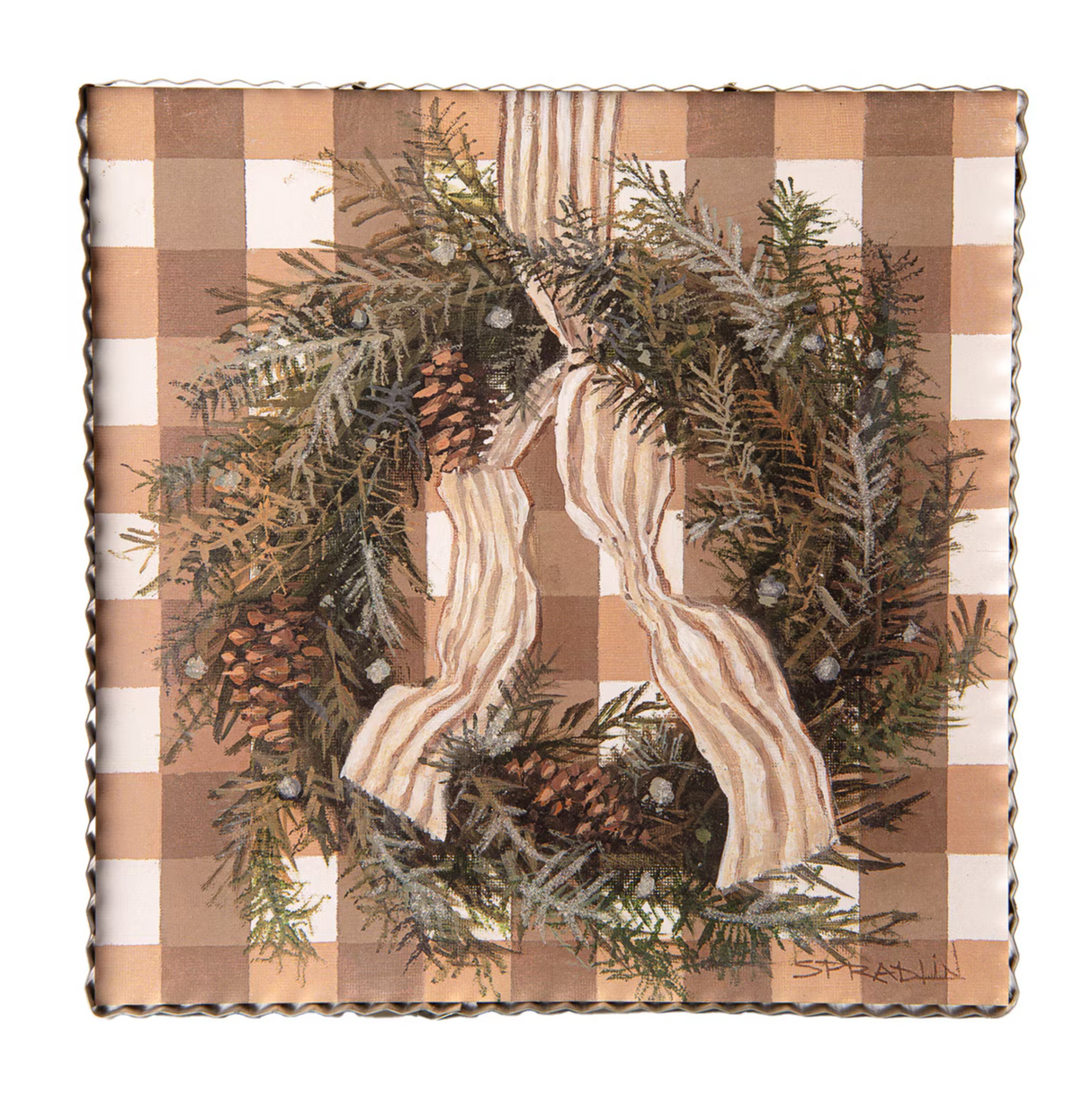 Natural Wreath Print (Final Sale)