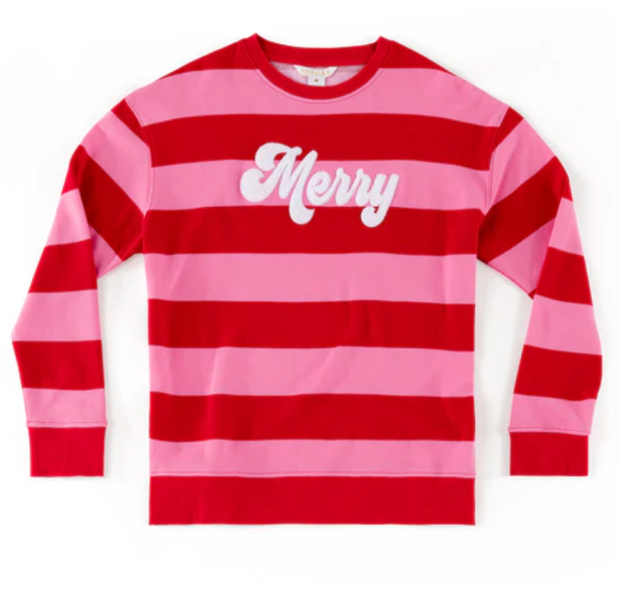 Shiraleah | Merry Stripes Sweatshirt