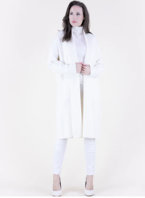 Original USA | Shawl Collar Open Front Cardigan
