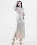 Original USA | Metallic Jewel Side Knot Dress (Final Sale)