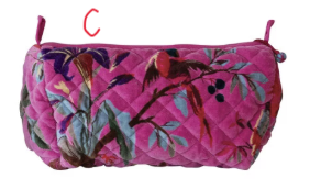 Zip Pouch w/ Interior Pockets & Coating