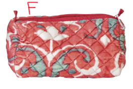 Zip Pouch w/ Interior Pockets & Coating