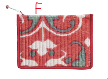 Zip Pouch w/ Interior Coating