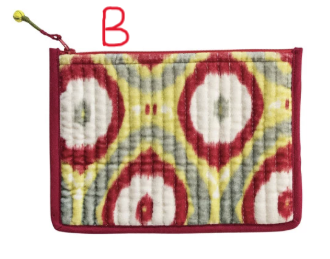 Zip Pouch w/ Interior Coating