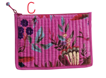 Zip Pouch w/ Interior Coating