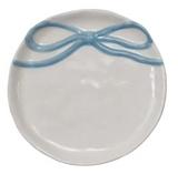 Round Stoneware Dish with Bow